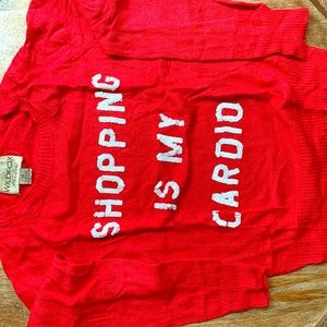 Wildfox red sweater - size M